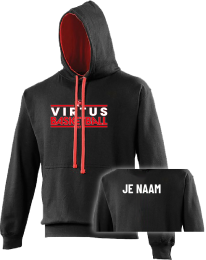 Virtus Varsity Hoody 1 (JetBlack/FireRed)